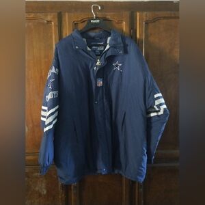 Vintage Dallas Cowboys Jacket Mens XXL Starter NFL Puffer Coat‎